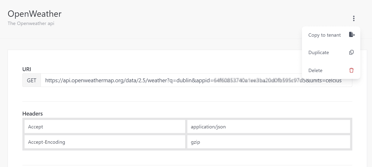 Copying a connection in the Developer Center to another tenant.