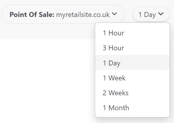 Selecting filters for site analytics
