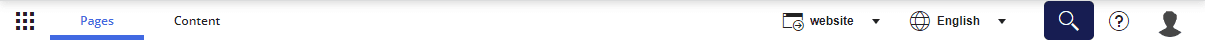 The Horizon global toolbar