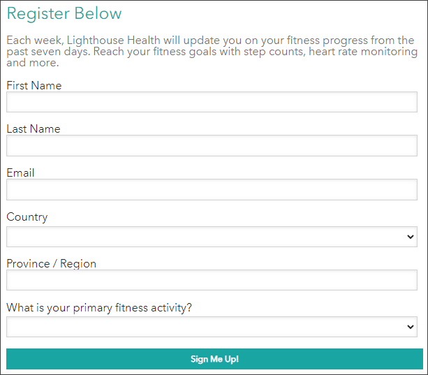 Example of a form with styling