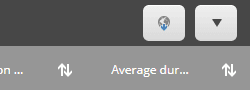 The Export to CSV button in the table header.