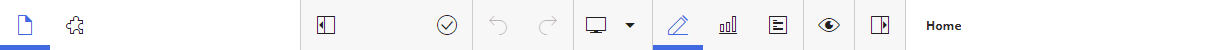 The page editor toolbar