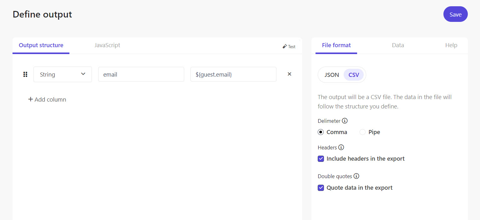 Including the email address in the output structure of an audience export. Including the email address in the output structure of an audience export.