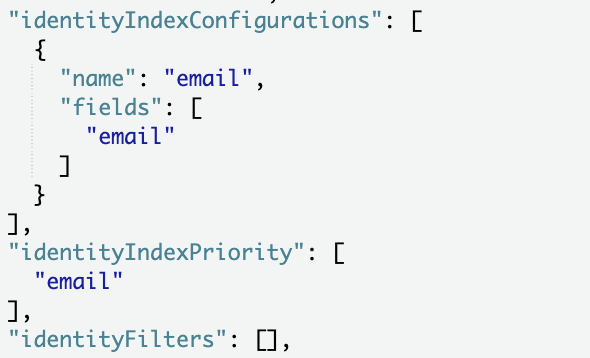 Identity rule using one guest attribute Identity rule using one guest attribute