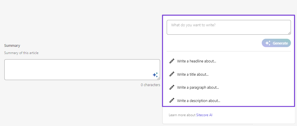 AI text options Write a headline, title or sentence AI text options Write a headline, title or sentence