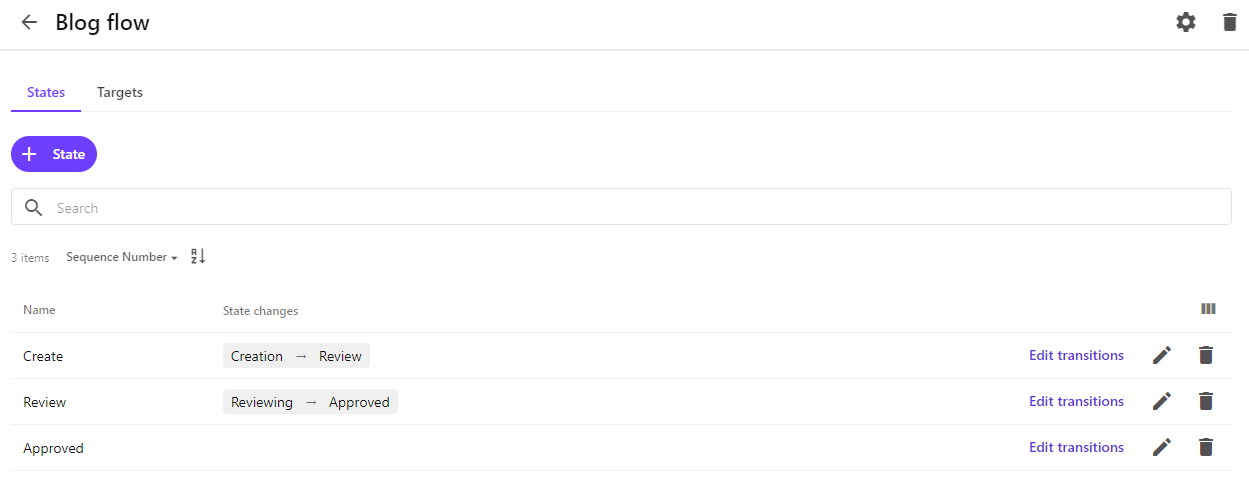 Final transitions for the blog flow