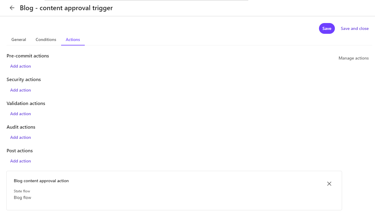 Updated trigger for blog content approval