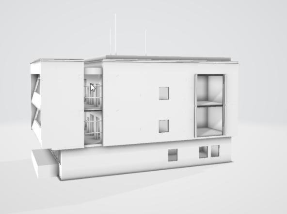 3d model rendered with multi-materials mapping