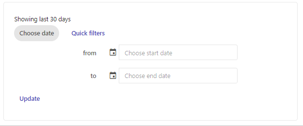 Chart filter example