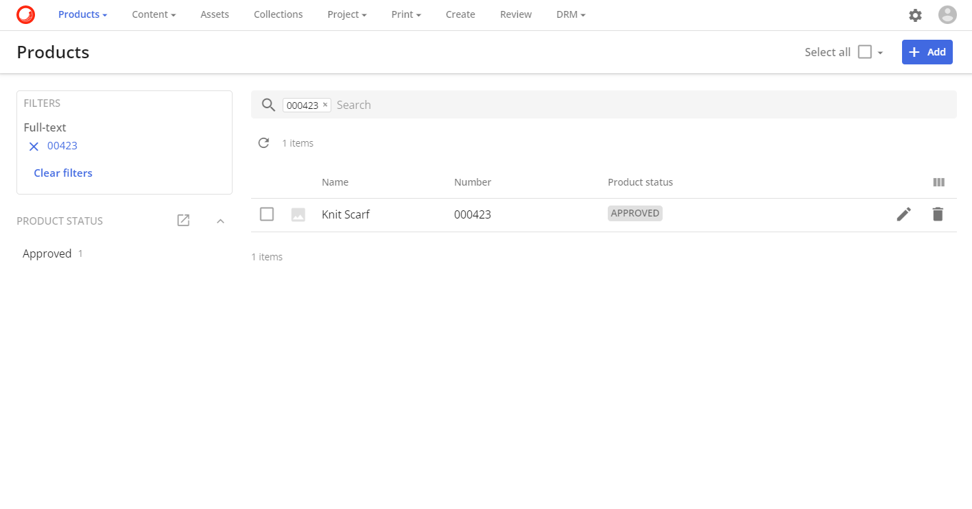 D365 product in Content Hub search