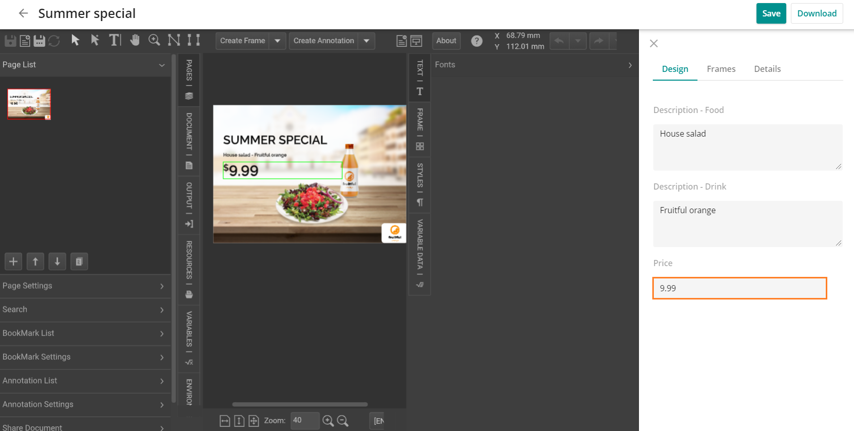 design tab templates