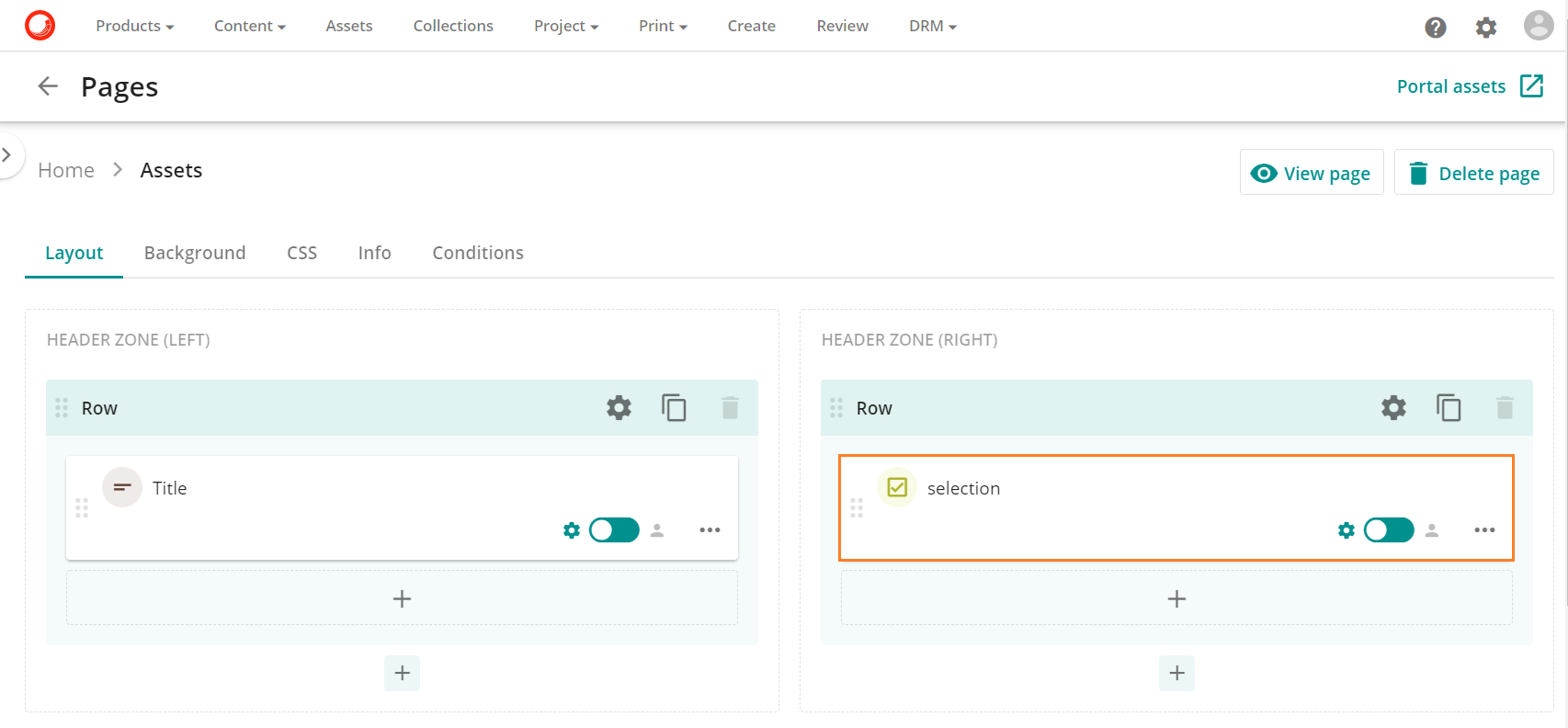 duplicate option on selection component