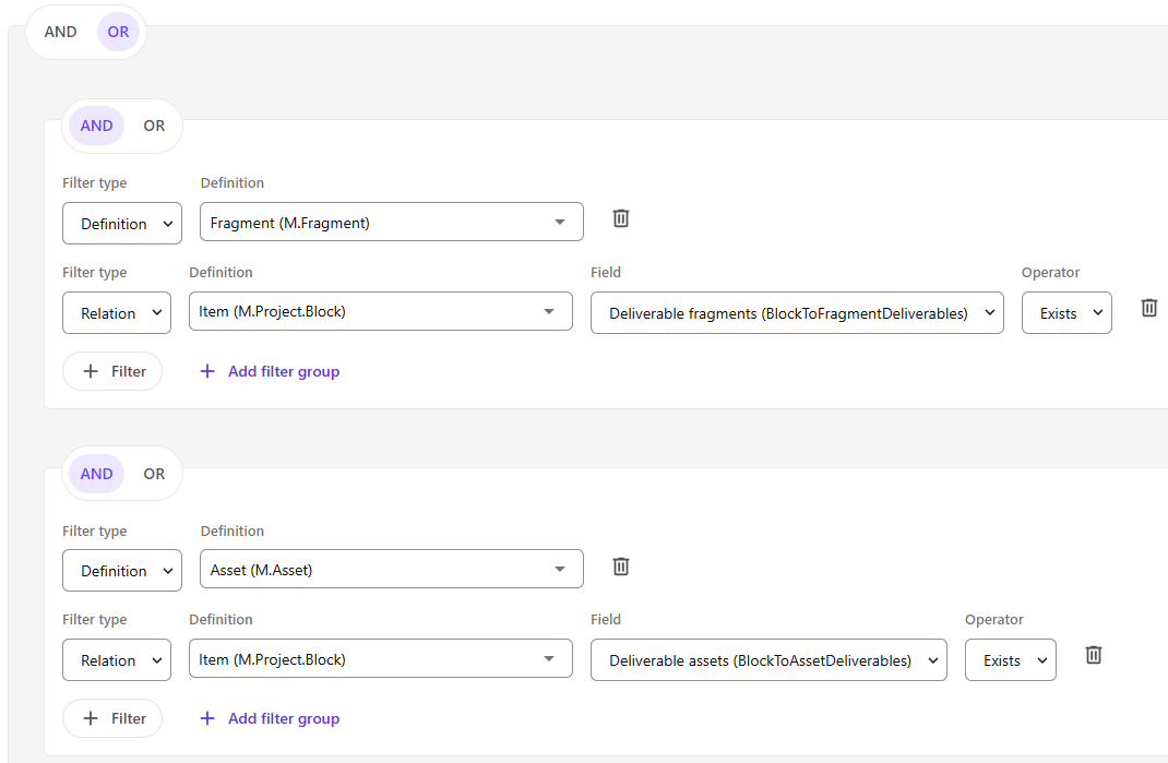 Filter example