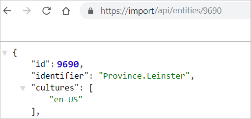 Id of taxonomy element in the source instance