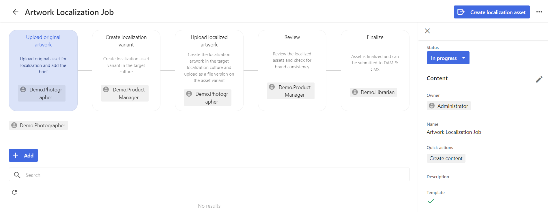 Job example Job example