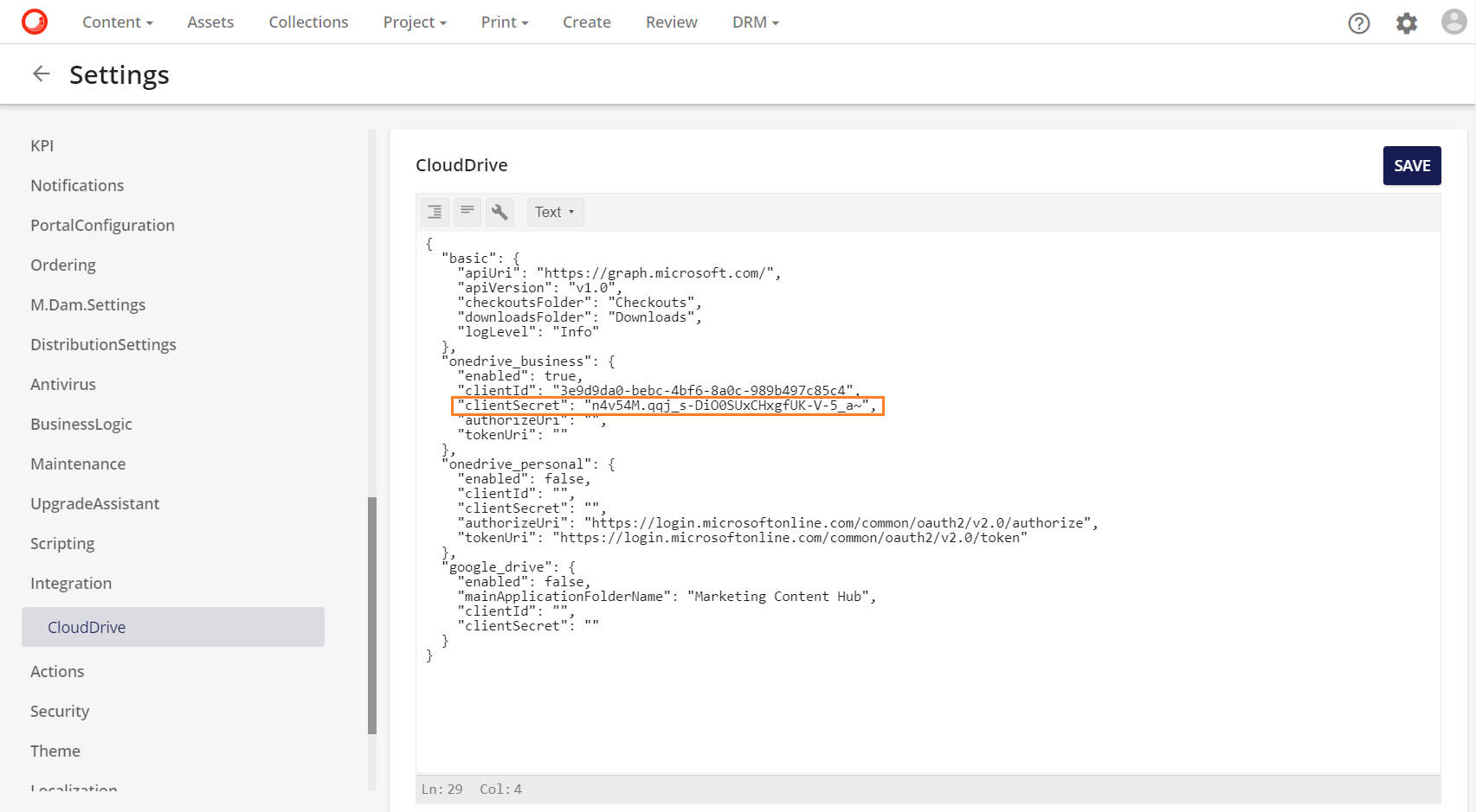 OneDrive settings one drive integration in sitecore content hub OneDrive settings one drive integration in sitecore content hub