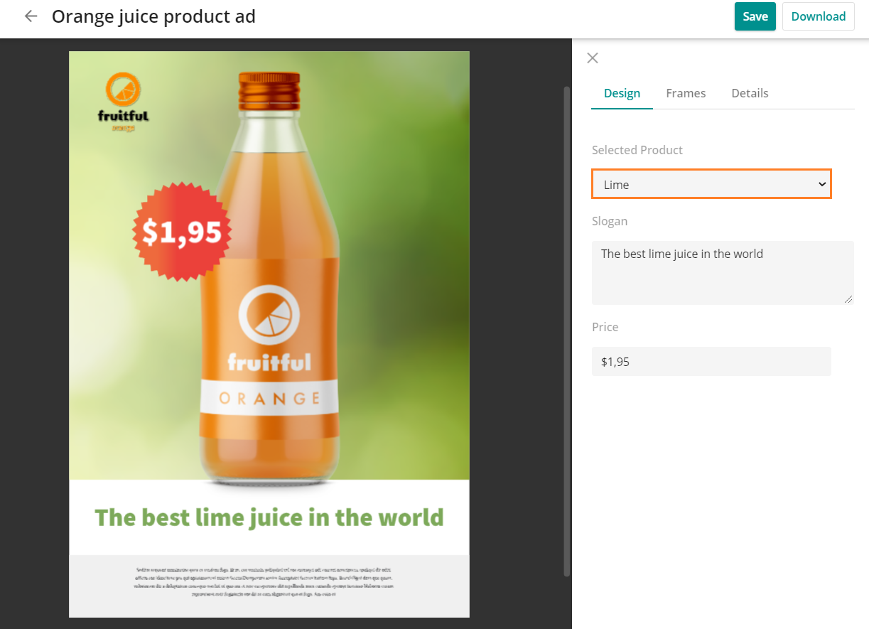 publication conditional product change