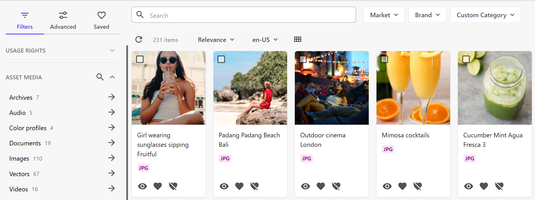 Search component badge output