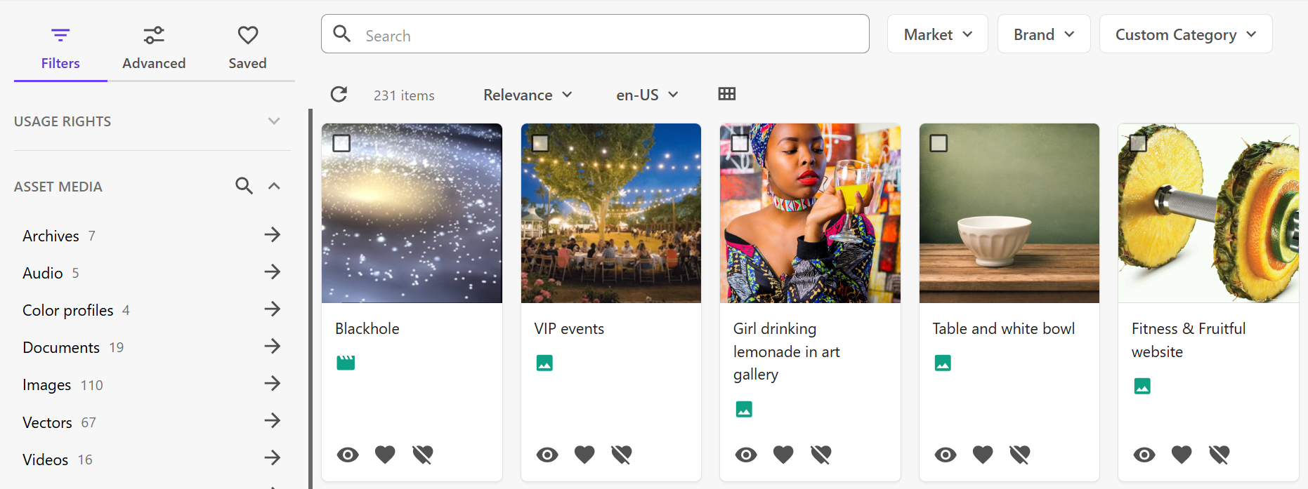 Search component colored icon output