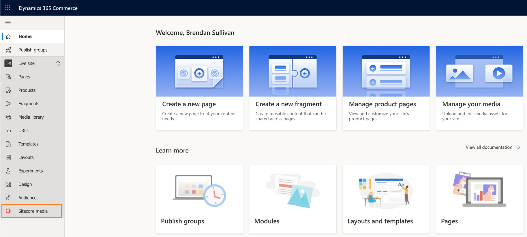 Sitecore media tab