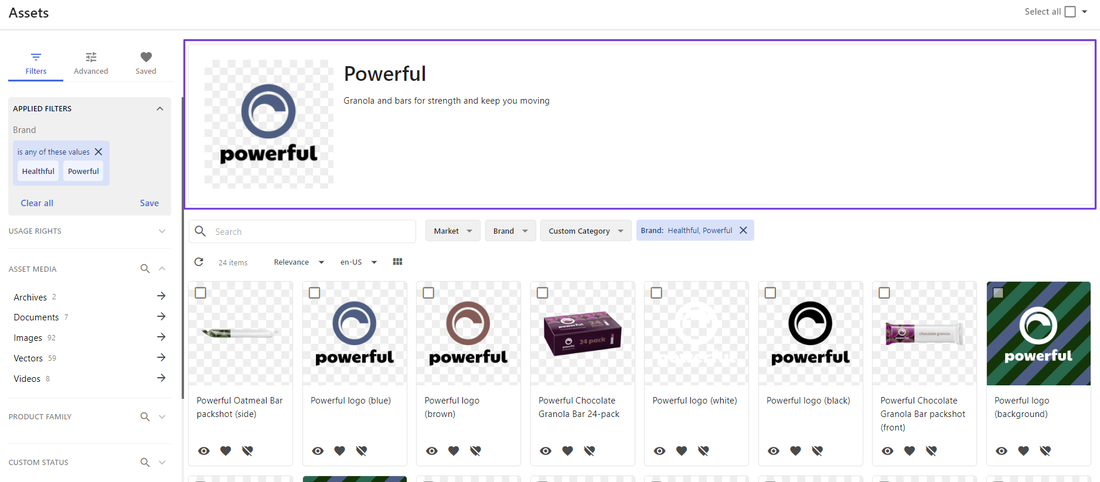 Super facet active on the search assets page: super-facet-search-page-active.png