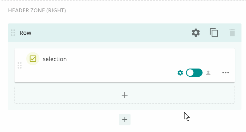 toggle the selection component