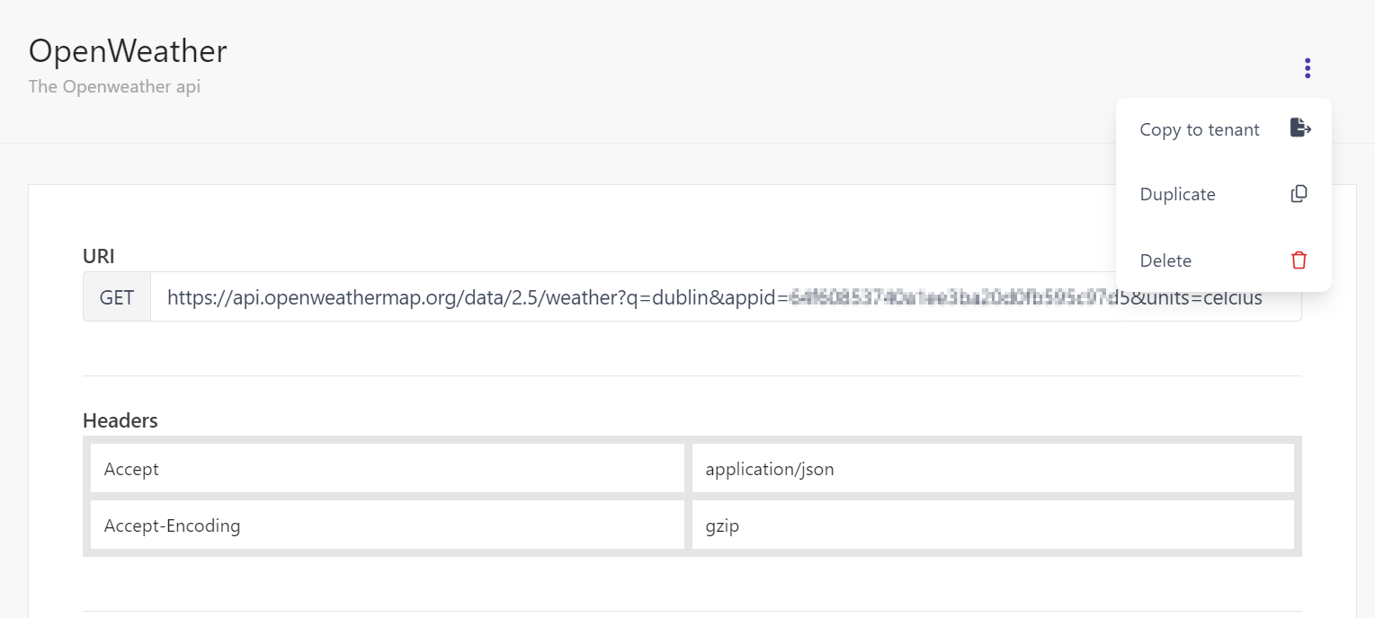 Copying a connection in the Developer Center to another tenant.
