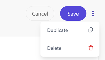 The vertical ellipsis on the Update Offer page.