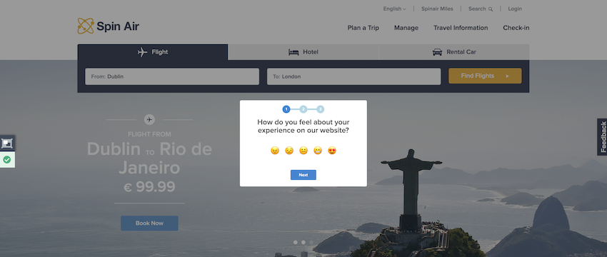 Viewing a web experience