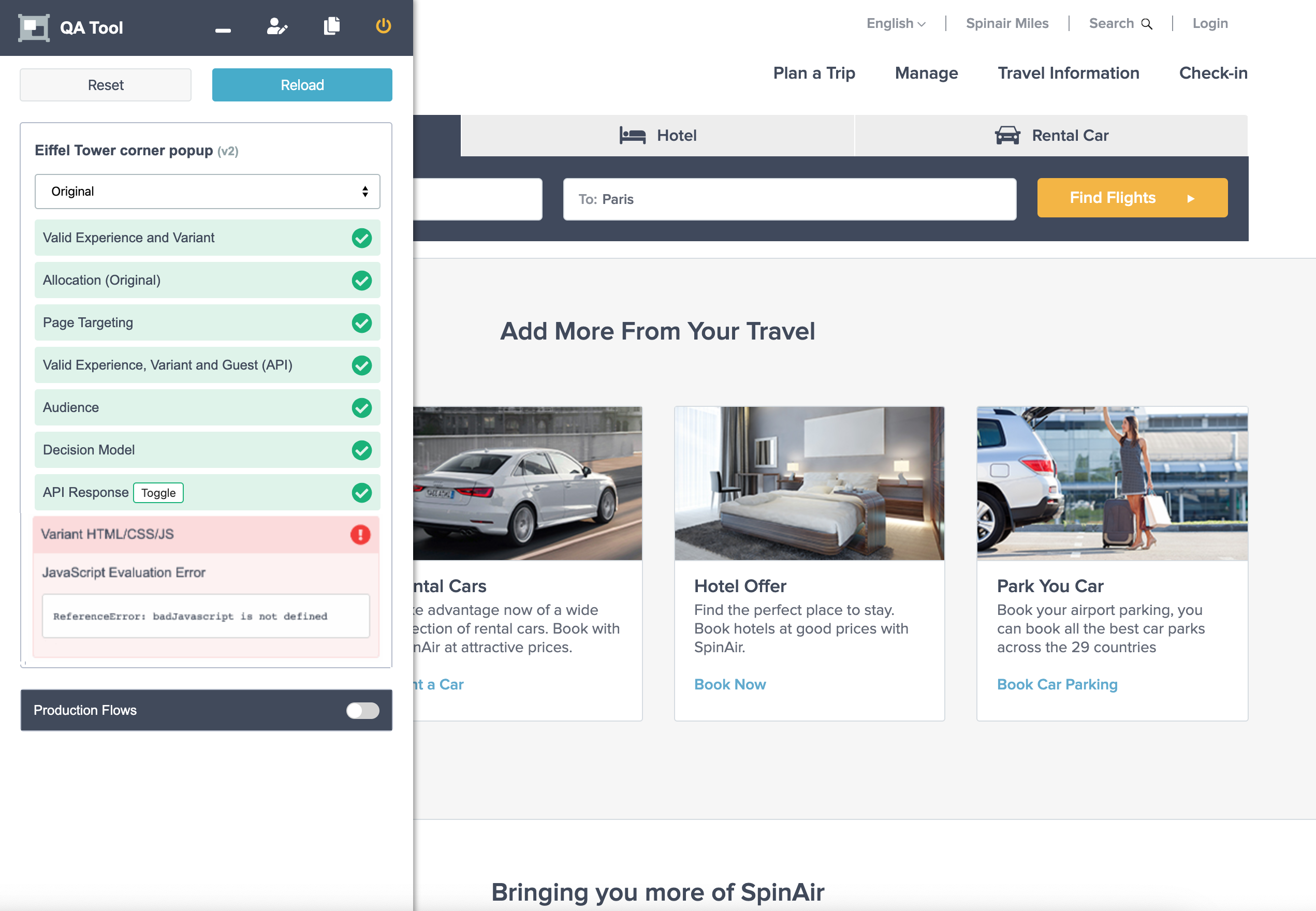 The Sitecore Personalize QA Tool. The Sitecore Personalize QA Tool.