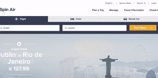 An example of a pop-up message to display a personalized offer on a website.