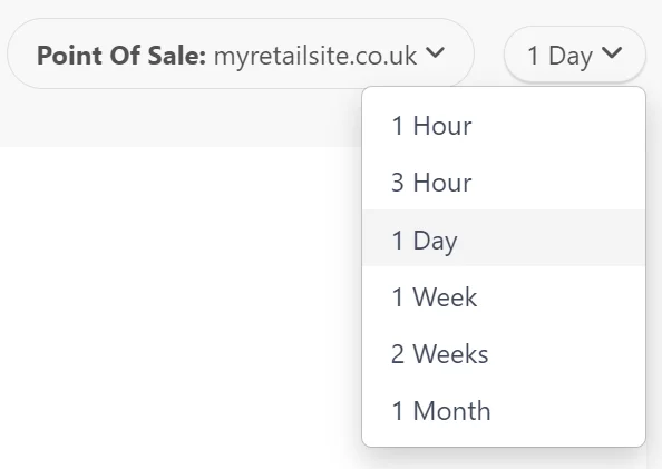 Selecting filters for site analytics