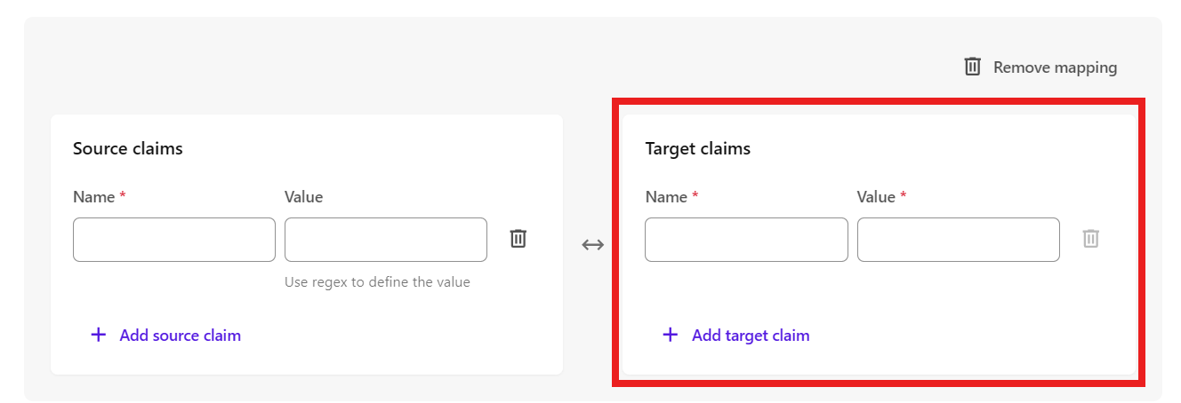 Shows a claims mapping with a red box around the target claims section.