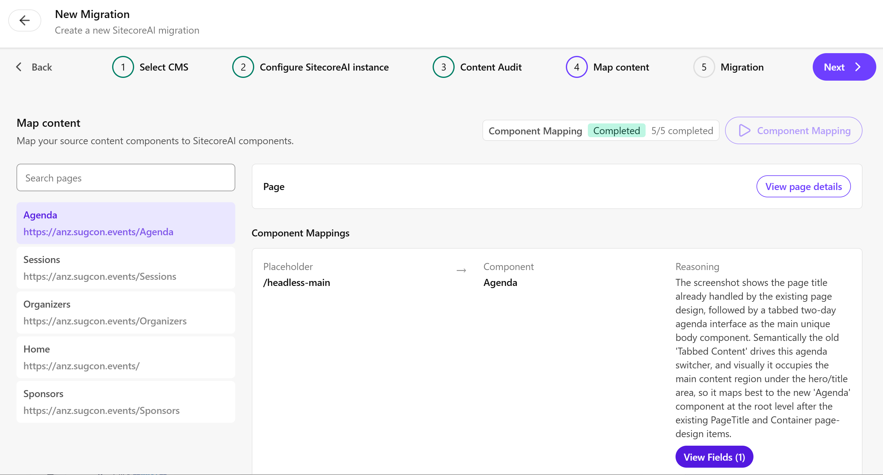 Map components and templates