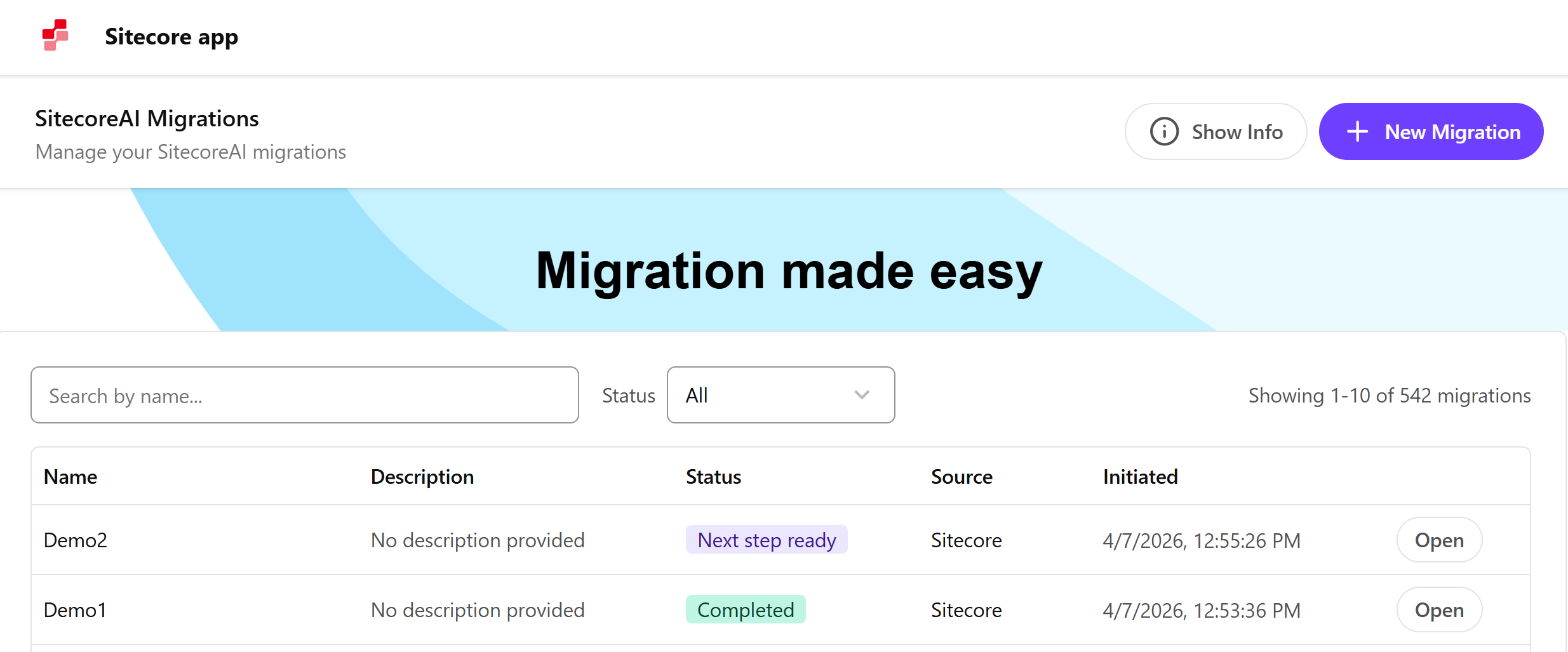 Welcome page for the SitecoreAI Pathway app