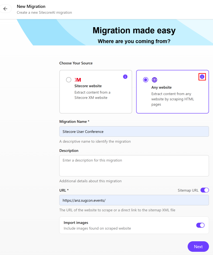 SitecoreAI Pathway app for Any website