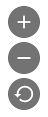 The editor zoom options. The editor zoom options.