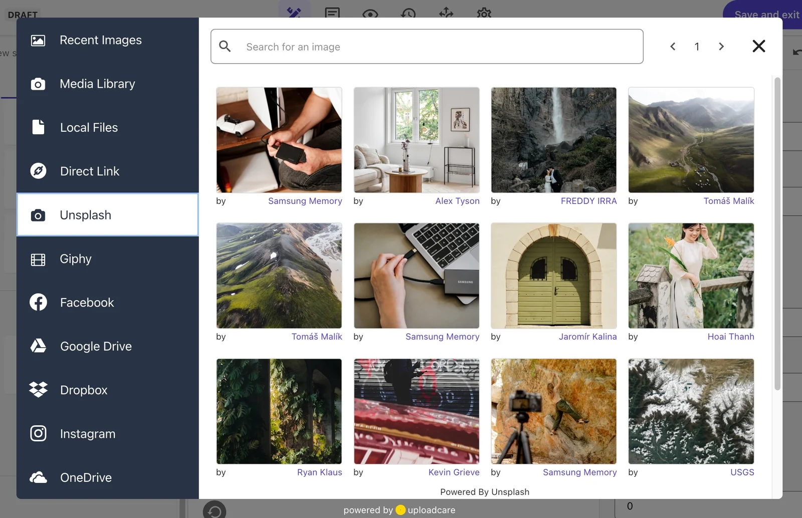 The image picker