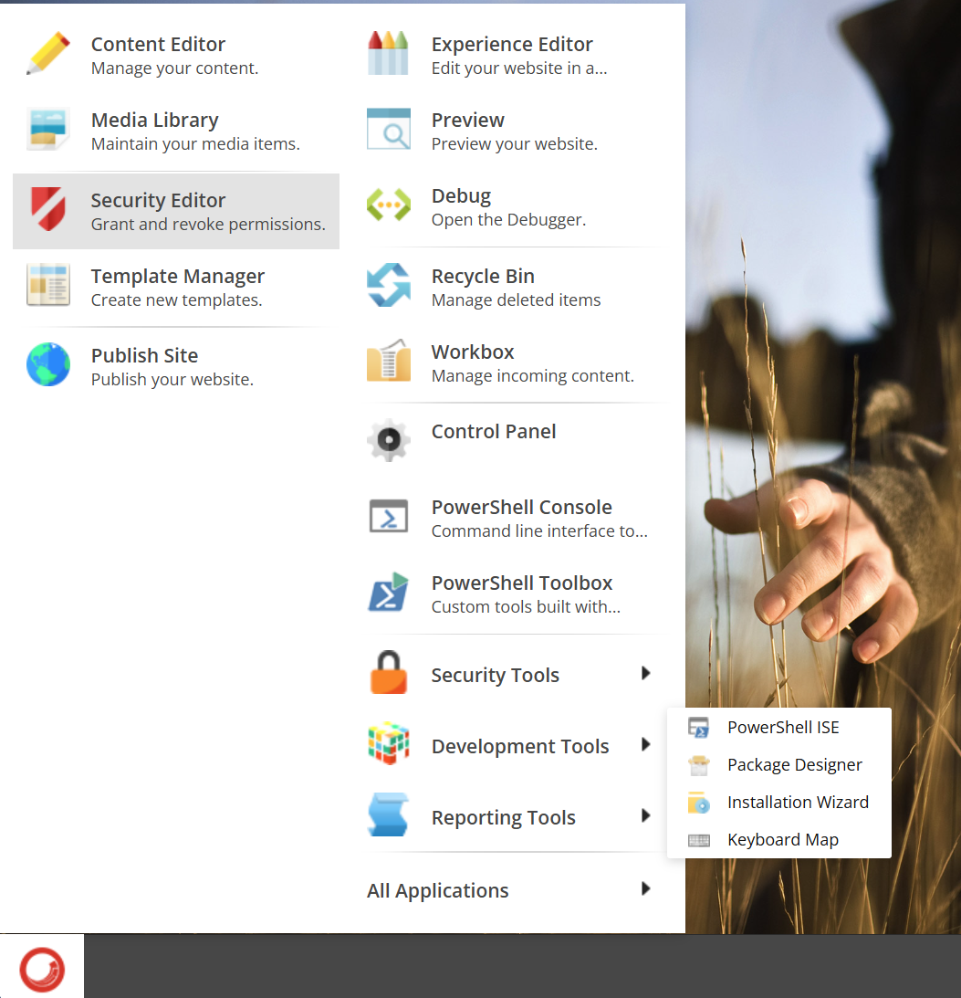 How the PowerShell ISE can be accessed through the Desktop menu How the PowerShell ISE can be accessed through the Desktop menu