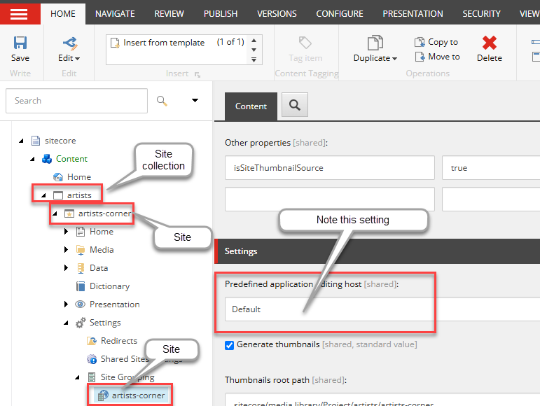 Predefined application editing host definition in the Content Editor in XM Cloud Predefined application editing host definition in the Content Editor in XM Cloud