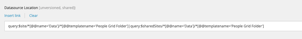 Example of a token used in a query