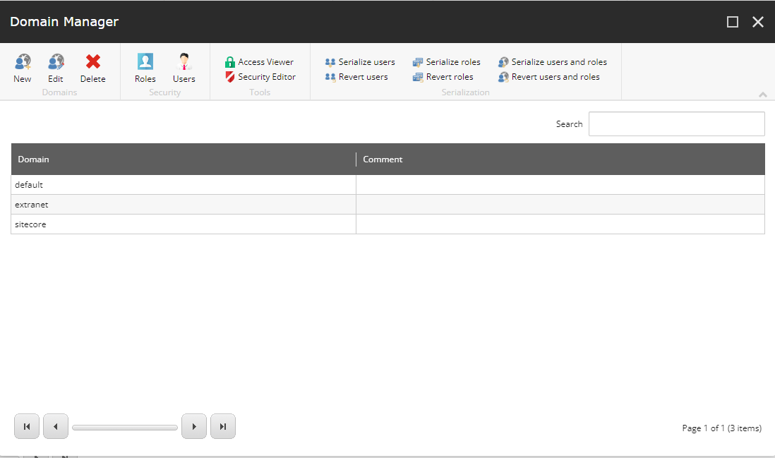 The Domain Manager.