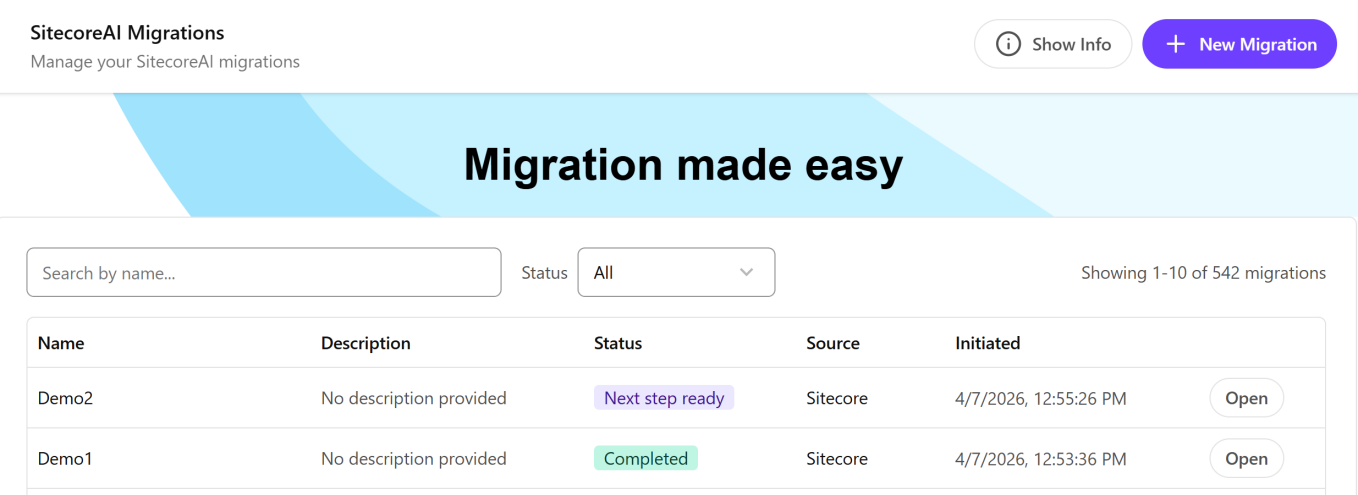 Welcome page for the SitecoreAI Pathway app