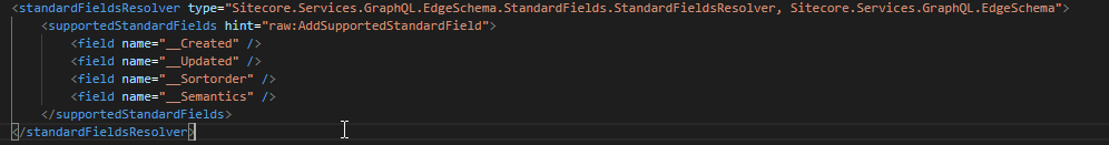 Standard template fields that can be published to Edge out-of-the-box. Standard template fields that can be published to Edge out-of-the-box.