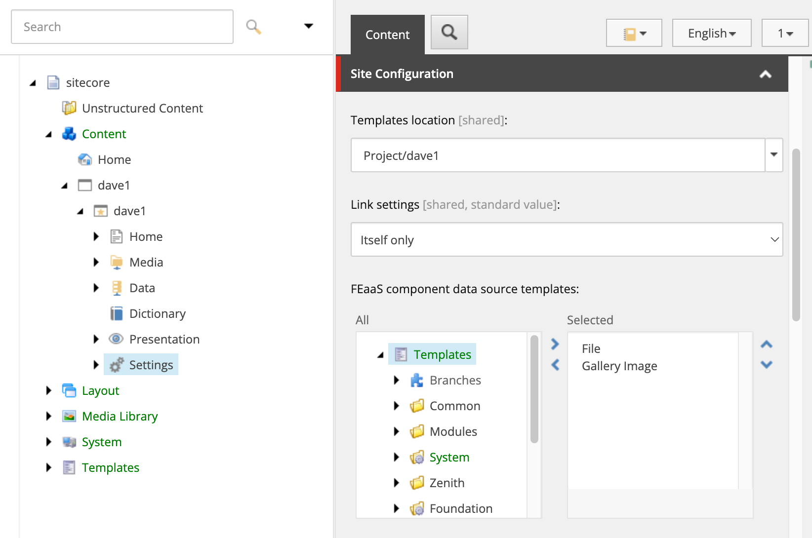 Click the templates in the Content Editor to make them available as data source in Components. Click the templates in the Content Editor to make them available as data source in Components.