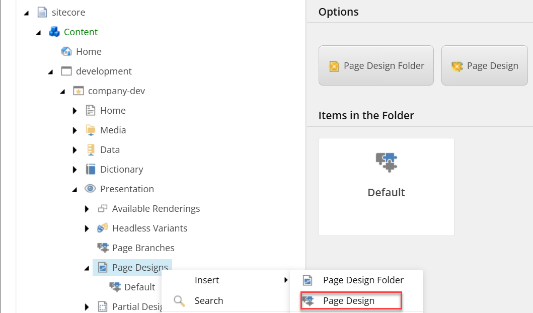 Insert a new page design. Insert a new page design.