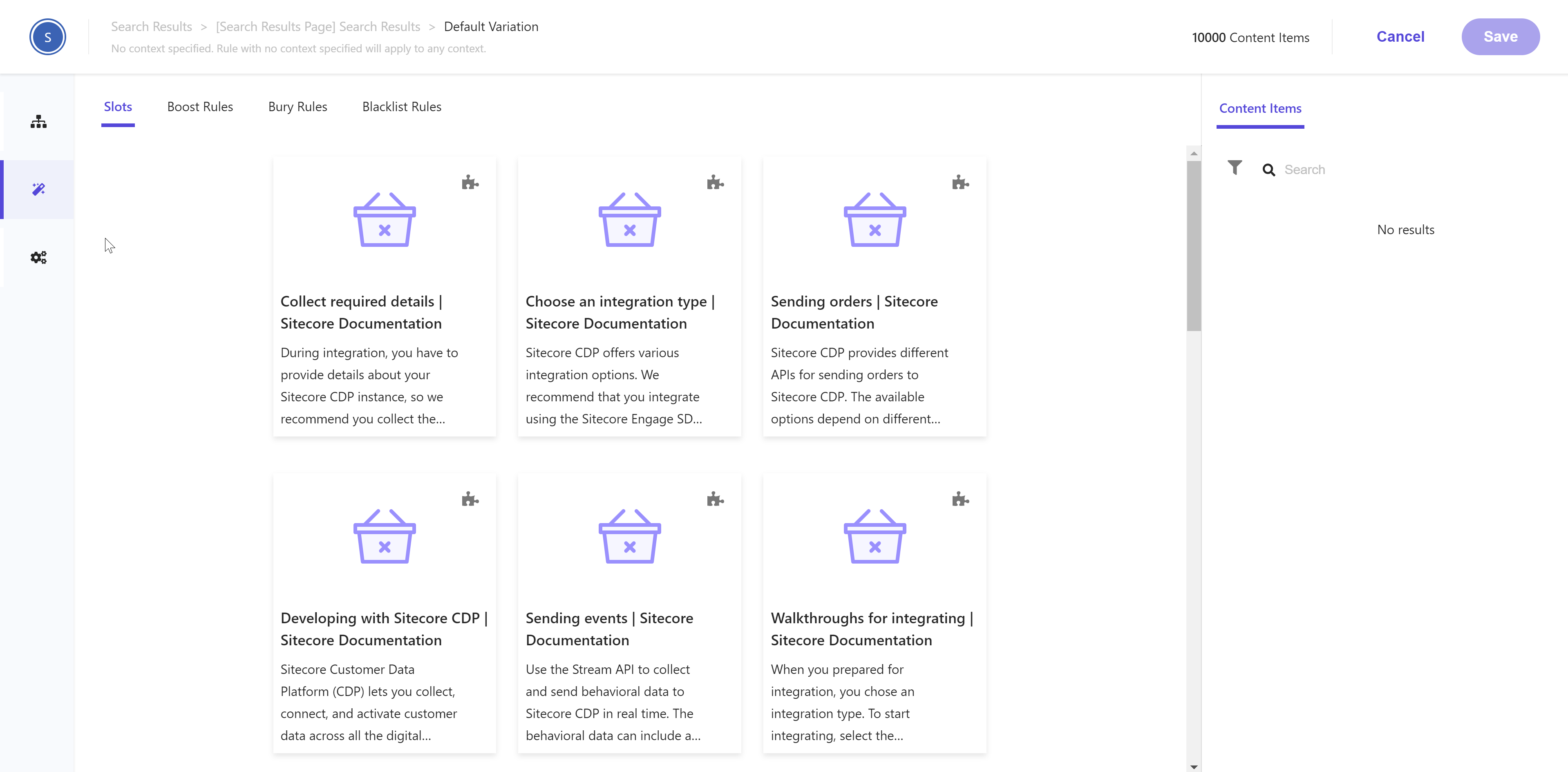 Placeholder items in the Strategies section of a new rule.