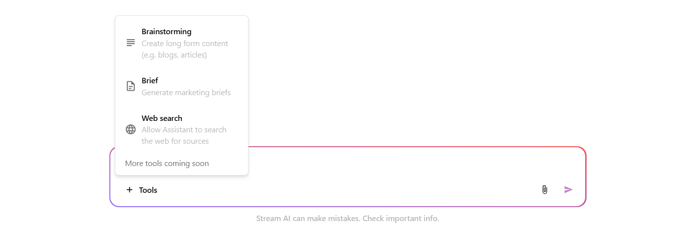 Additional functionality can be enabled from the Tools menu.