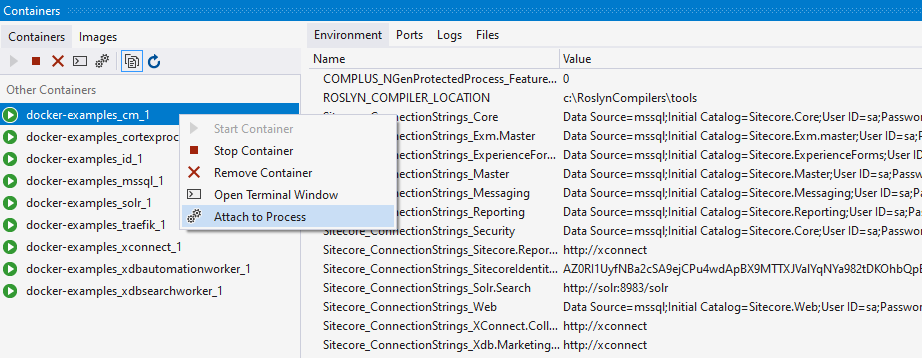 Image showing how you attach to a process in Visual Studio. Image showing how you attach to a process in Visual Studio.