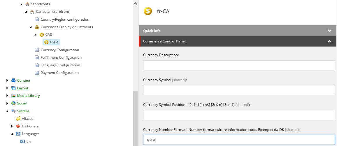 Example of number format in currency configuration in Currencies Display Adjustments. Example of number format in currency configuration in Currencies Display Adjustments.